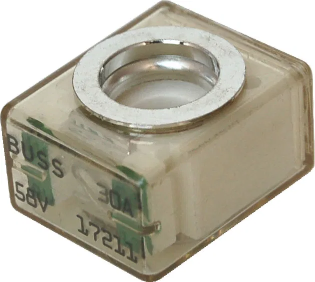 5175-BSS – BLUE SEA Fuse, Terminal Fuse MRBF 30 Amp Single 58 Volt DC Light Green